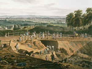 View of the Excavated Ground for Highgate Archway