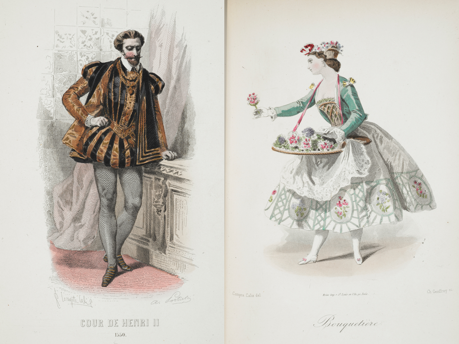 Coloured plates extracted from "Les Modes Parisiennes" cover image