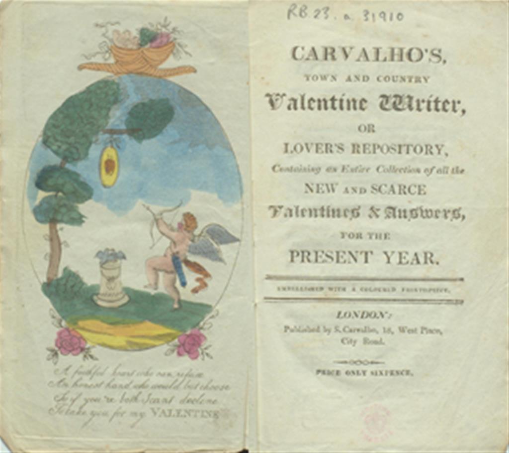 Carvalho's Town and Country Valentine Writer, or Lover's Repository cover image